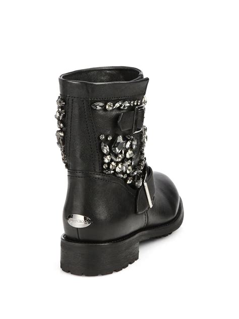 Women's boot with crystals 